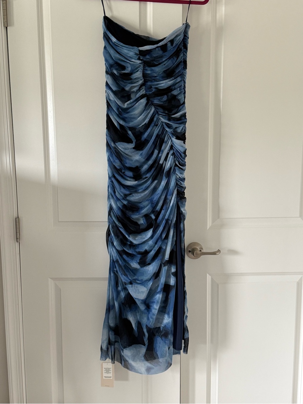 Abercrombie & Fitch Blue and Black Floral Print Dress